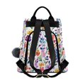 thumbnail image 2 of FORMRS Women's Travel Backpack Purse Anti-Theft Hidden Pockets Casual Shoulder Bag, Purple Wildflower Pattern, 2 of 7