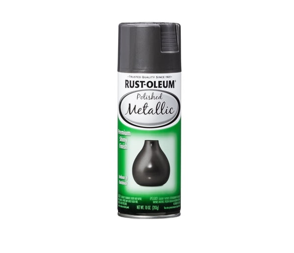 RustOleum 365139 Specialty Polished Metallic Paint, Gunmetal Gray, 10