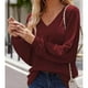 thumbnail image 2 of Camisas de mujer de manga larga, suéteres elegantes de manga larga, tops casuales., 2 of 5