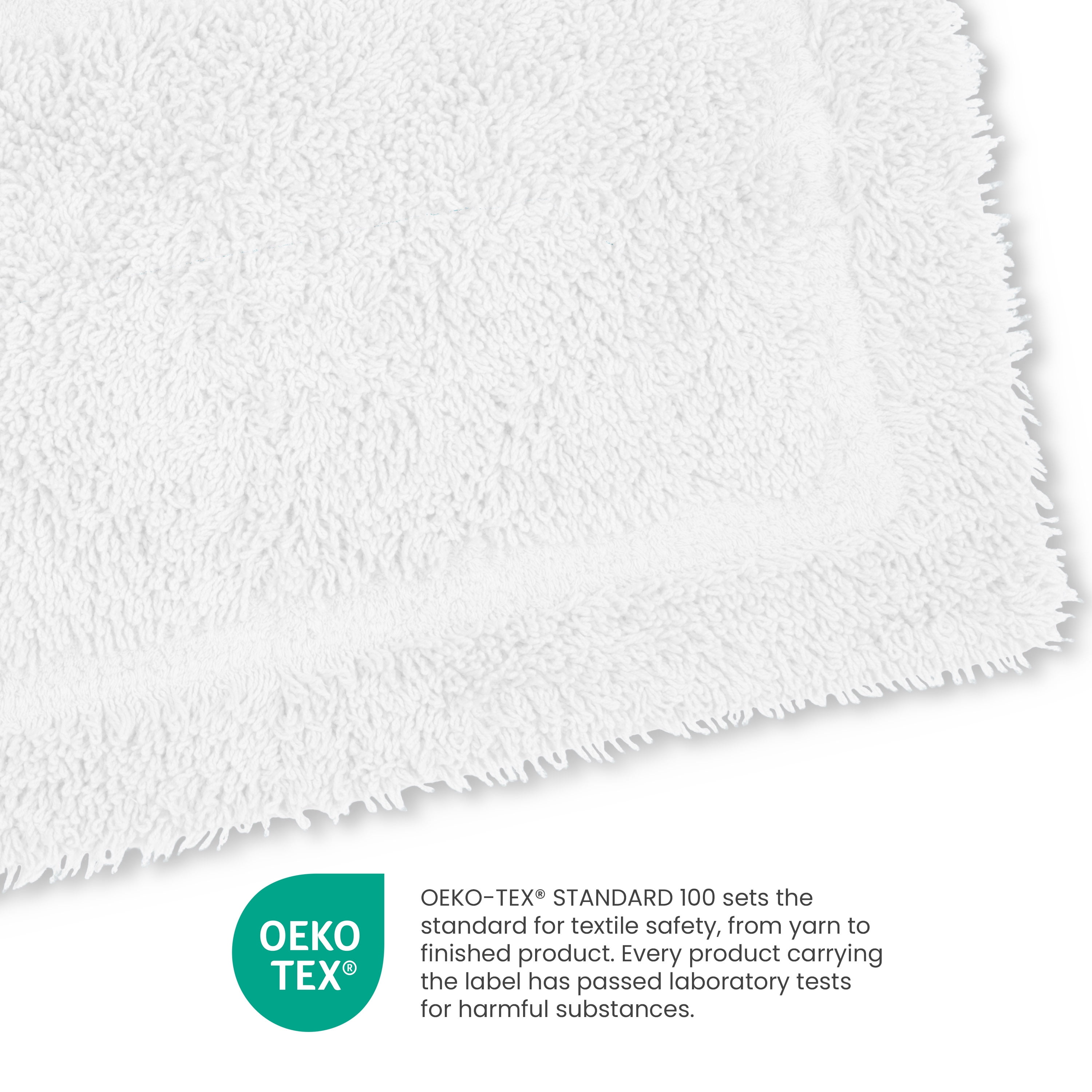 Martex Cotton Bath Rug | Ringspun Soft & Absorbent Non-Slip Quick-Dry Bathroom Mat | White