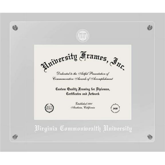 Campus Images VA983LCC1411 Virginia Commonwealth University Lucent Clear-Over-Clear Diploma Frame
