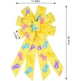 thumbnail image 2 of Large Easter Wreath Bows for Front Door Decorations, White Bows Easter Bunny Bow Holiday Burlap Bows for Wreath Wall Indoor Outdoor Easter Decorations, 2 of 6