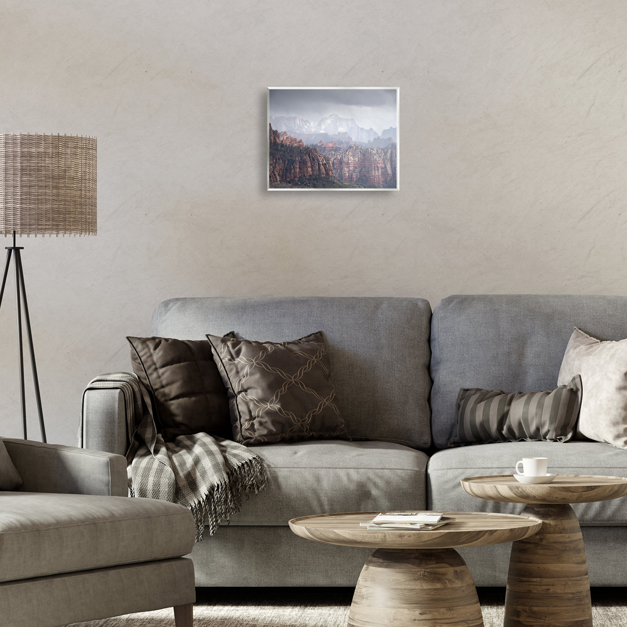 Stupell Industries Zion National Park Landscape Photography Unframed Art Print Wall Art, 14 x 11