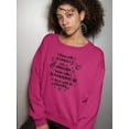 thumbnail image 2 of Cute Magical Quote.  Sweatshirt Women -Image by Shutterstock, Female Small, 2 of 4
