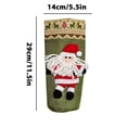 thumbnail image 2 of Fiudx Fundas Navideñas para Botellas de Vino, Decoración Festiva, Diseño con Cordón Rojo y Dorado, para Uso En Hoteles y Hogares, Fáciles de Usar, Juego de 2 Piezas, Perfectas para Fiestas Navideñas., 2 of 6