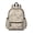 Beige Butterfly Plant Pattern, variant on Butterfly and Floral Purple Pattern Cute School Backpack with Padded Back and Adjustable Shoulder Straps 13.4"x11"x4.7"