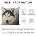 thumbnail image 6 of Nawypu Decorative Throw Pillow Covers Red n Husky Dog Blue Climate Eyes Animals Cute Wildlife Parks Outdoor Relax Square Pillow Cover Cases for Couch Sofa 2pc, 6 of 6