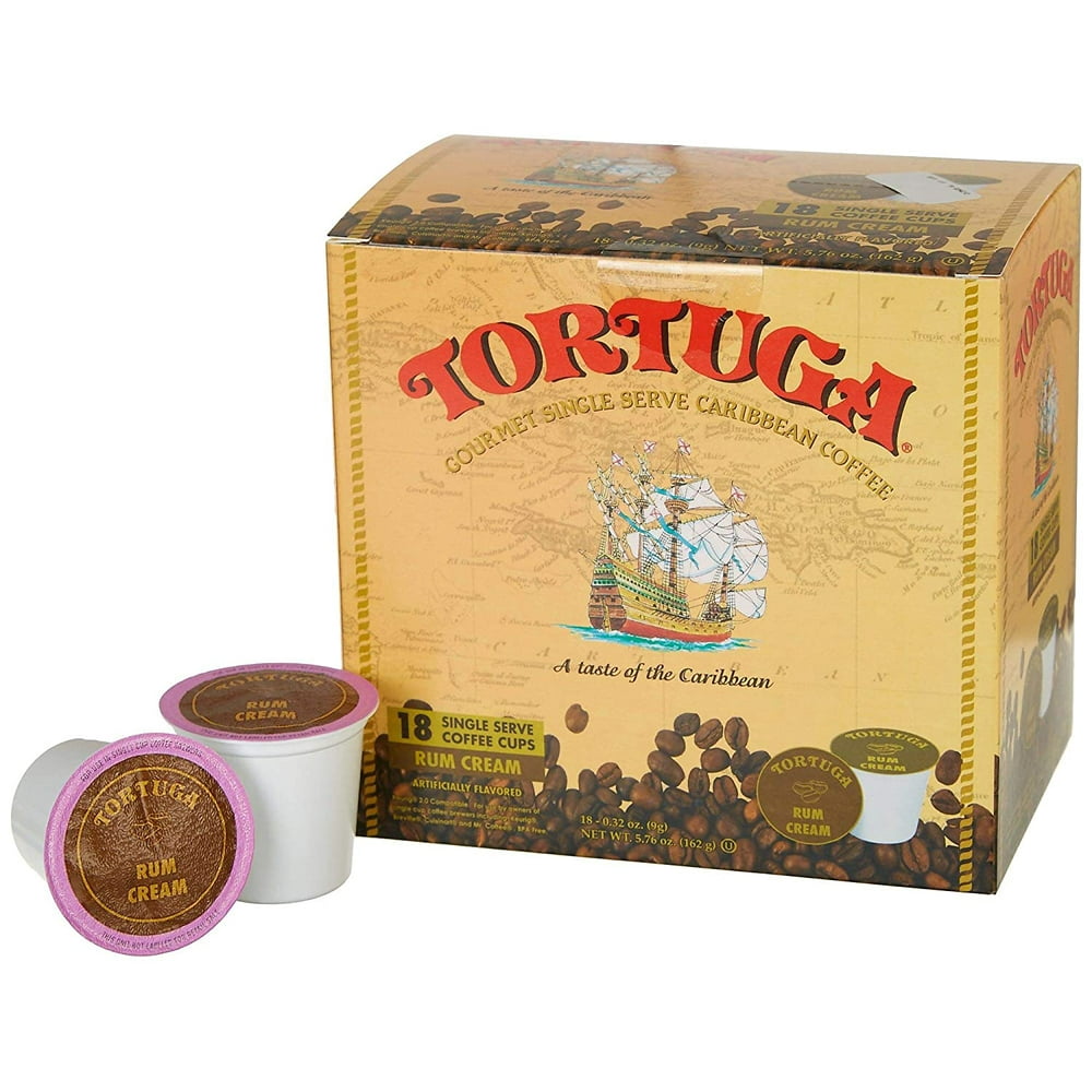 Tortuga Gourmet Single Serve Caribbean Coffee 18 Single Serve Cups