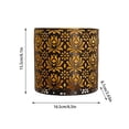 thumbnail image 3 of Exquisite Wrought Candle Holder Floral Embossed Decorative For Garden Patio Tabletop Indoor Outdoor, 3 of 6