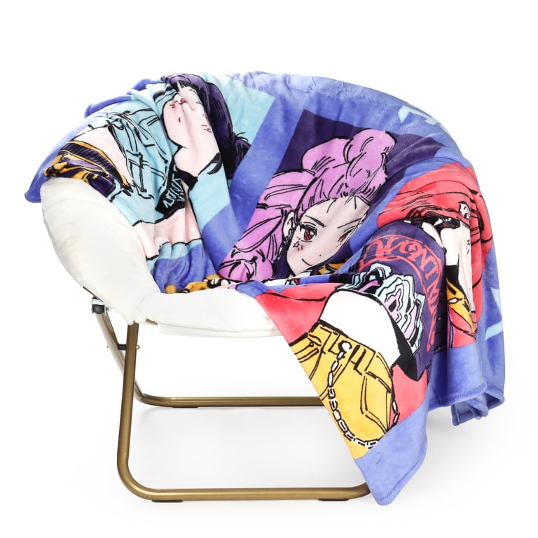 KPOP Demon Hunters Kids Silk Touch Blanket, Huntirx Trio, Purple