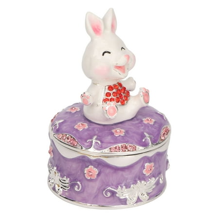 Purple bunny jewelry box
