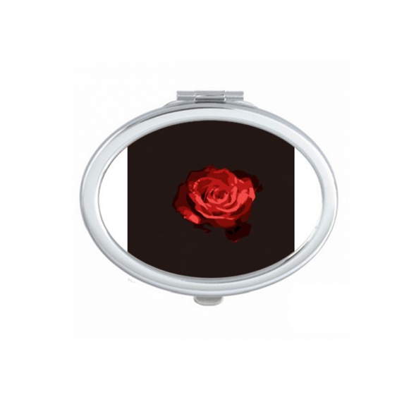 British Barbed Rose Shrub Mirror Portable Fold Hand Makeup Double Side Glasses