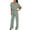 Mint Green, variant on Idoravan Womens Jumpsuit formal Women's Summer Short Sleeve Comfortable Casual Suspender Solid Jumpsuit