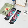 thumbnail image 5 of Salouo Psychedelic Hairless Cat Pattern Unisex Middle Tube Socks,Middle-Finger Knee High Socks Over The Calf Tube Stocking Crew Stockings for Women and Men Tube Socks, 5 of 8