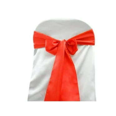 Efavormart 5 Pack | Ivory Satin Chair Sashes | 6"x106" - Walmart.com