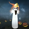 thumbnail image 1 of Gymax 6FT Halloween Inflatable Blow Up Ghost w/ Pumpkin LED Lights Yard Decoration, 1 of 10