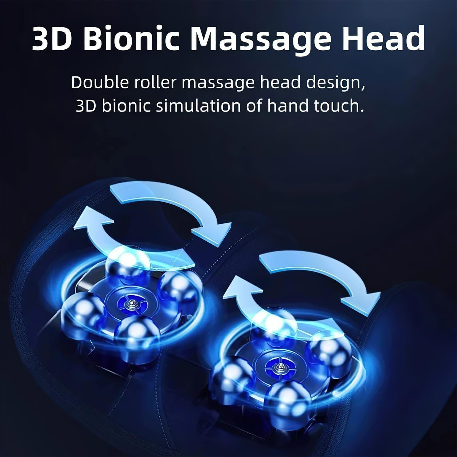 Shiatsu Foot Massager with Heat, Deep Kneading Foot & Calf Massager for Plantar Fasciitis, 5 Modes, 3 Speeds, Adjustable Roller for Home and Office Relaxation