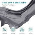thumbnail image 3 of Sasttie Cooling Pregnancy Pillows for Sleeping, U Shaped Full Body Pillow with Removable Cover, Pregnant Women Must Haves, Maternity Essential, Dark Grey, 3 of 8