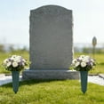 thumbnail image 4 of PONPRNGY 2Pcs Memorial Floral Vases, Cemetery Vase, Headstones Flower Holder, Grave Cone Vase, Flower Pots for Outdoor Plants, Decorative Plastic Containers, 4 of 6