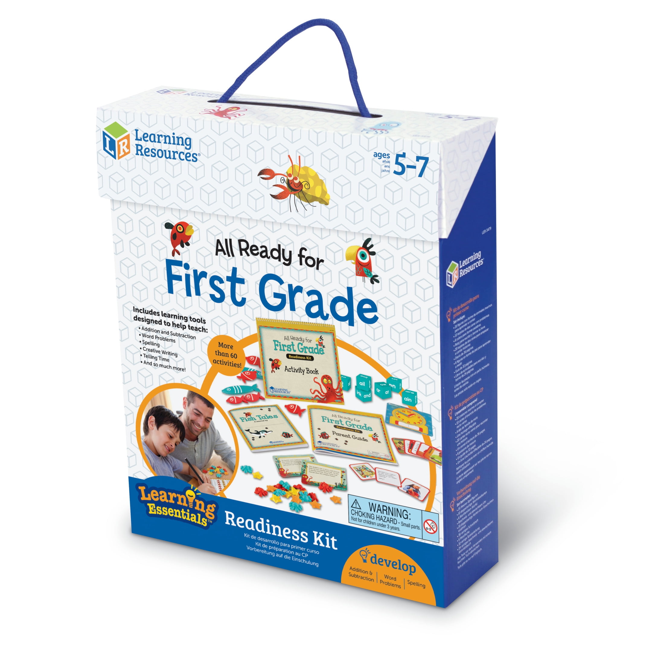 Learning Resources All Ready for First Grade Readiness Kit, Ages 5+