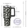 thumbnail image 2 of Halloween Modern 40oz Tumbler– Stainless Steel Insulated Tumbler with Handle and Straw, Large Capacity Travel Cup for Hot & Cold Drinks, 2 of 7
