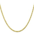 thumbnail image 2 of 10K Yellow Gold Rope Chain Styles Necklace 3 mm D/C Quadruple 22 inch, 2 of 4