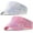 White+pink, variant on YooGuoGuo 2 Pack Shiny Rhinestone Sun Visors for Women Girls Mens Sports Sun Cap for Beach Running tennis golf festival party