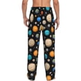 thumbnail image 7 of Salouo Planets In Deep Space Print Pajama Pants for Men, Lounge Pants Elastic Waistband Casual Men's sleepwear Loungewear Sleep Pajama Pant -Small, 7 of 7