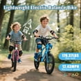 thumbnail image 3 of Track Seven 24V Kids Electric Dirt Bike, Ride on Mini Bike, 300W Super Power Motor, Up to 12.43 MPH, 16" Wheels, Adjustable Seat Height, Bright Headlight, Hand-Operated Brakes for Ages 5+, Pink, 3 of 8