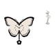 thumbnail image 1 of Reloj de pared de mariposa acrílico sin , decorativo para oficina, comedor, habitación de niños, figura de bailarina de granja, adorno de escrit, 1 of 8