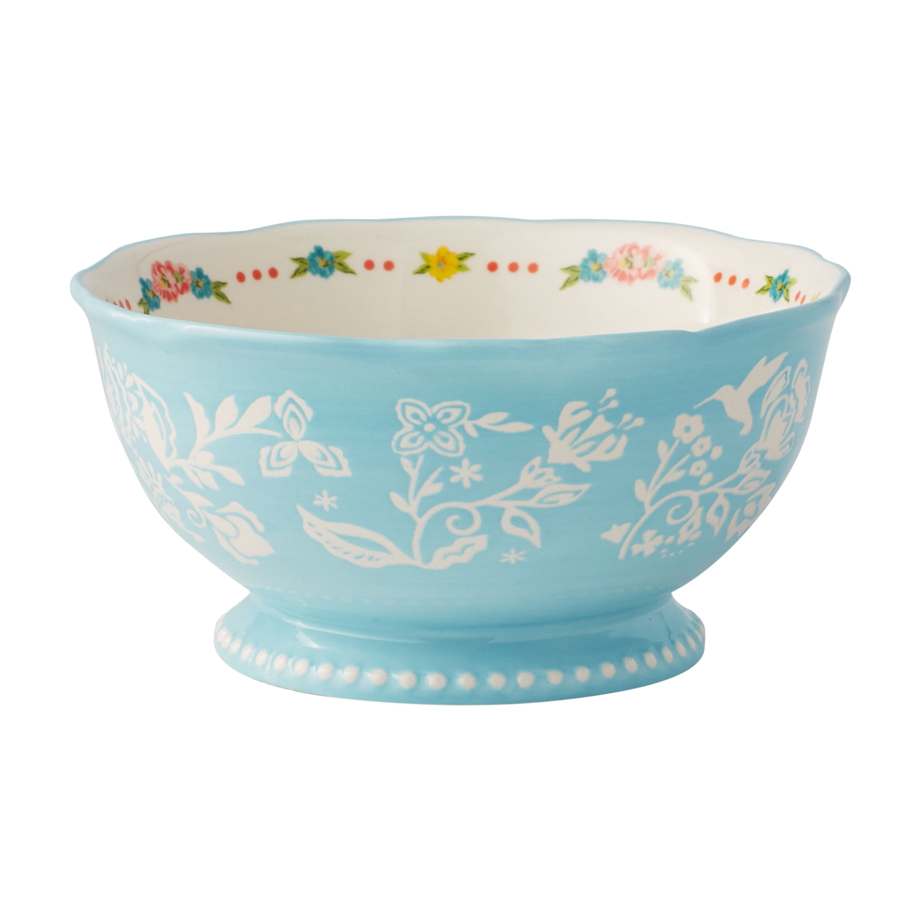 (3 pack) The Pioneer Woman Sweet Rose Light Blue Stoneware 12-Piece Dinnerware Set