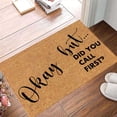 thumbnail image 4 of Summer Doormat, Welcome Door Mat, Entrance Low Profile Non Slip Rubber Back Floor Mats for Outdoors and Indoors Entryway, Outside Back Patio Floor Entry, Home Entrance, 4 of 6