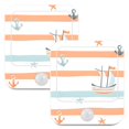 thumbnail image 7 of Yayeee 2-Pack Plug in LED Night Lights with Light Sensors Motion Detectors, Orange Nautical Pattern, 7 of 7