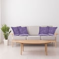 thumbnail image 4 of Ambesonne Romantic Throw Pillow Cover 4 Pack, Indigo Purple Hearts, 20", Eggplant Purple, 4 of 6