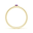thumbnail image 2 of ANGARA Natural 0.14 Ct. Amethyst Solitaire Stackable Ring in 14K Yellow Gold for Women (Ring Size: 3.5), 2 of 10