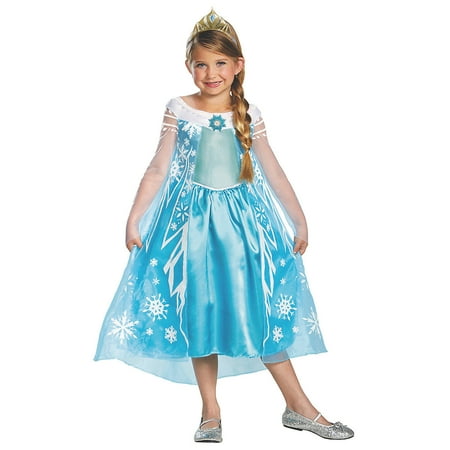 UPC 039897569994 product image for Disguise Girls  Disney Frozen Elsa Deluxe Costume - Size 4-6 | upcitemdb.com