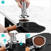 Casabrews 51mm Espresso Tamper 30lb Spring Calibrated, Flat Stainless Steel, Grey