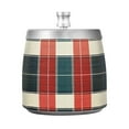 thumbnail image 7 of Yayeee Ashtray with Lid for Cigarette Smokeless Stainless Steel Home Ash Holder, Vibrant Red Tartan Pattern, 7 of 7
