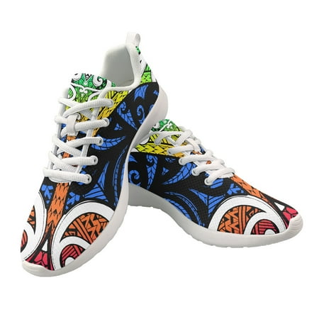 

Running Shoes Fashion Polynesian Hibiscus Breathable Outdoor Men Sport Lightweight Sneakers Women Comfortable Athletic Footwear
