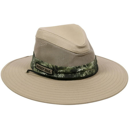 Mossy Oak Casual Mesh Safari Hat, Mossy Oak Mountain Country Range Camo