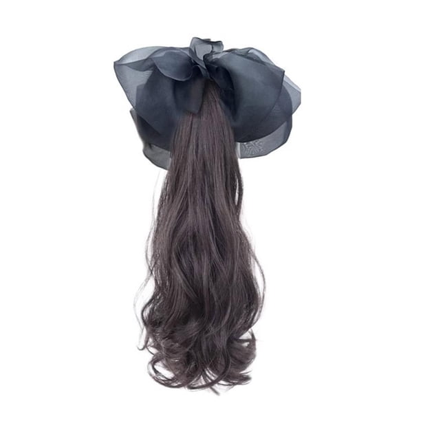Extensión de cabello con clip para cola de caballo, cabello sintético para cola de caballo, cabello de cola de caballo, Y9