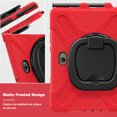 thumbnail image 2 of Case for Samsung Galaxy Tab Active 5 Pro/Active 4 Pro 10.1 inch, 360 Degree Rotating Hand Grip Shockproof Cover with Shoulder Strap, Red, 2 of 7