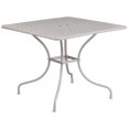 thumbnail image 1 of 35.5'' Square Coral Indoor-Outdoor Steel Patio Table, 1 of 4