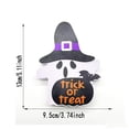 thumbnail image 6 of Halloween Decorations Saving! 3 Pack Ghost Halloween Tabletop Signs, Spooky Ghost Blocks with Witch Hat Spider Bat Print, Mini Tray Decor for Fall Holiday Indoor Party Ornament, 6 of 8