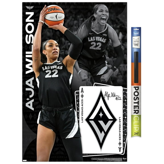 WNBA Las Vegas Aces - A'ja Wilson 24 Wall Poster, 22.375" x 34"
