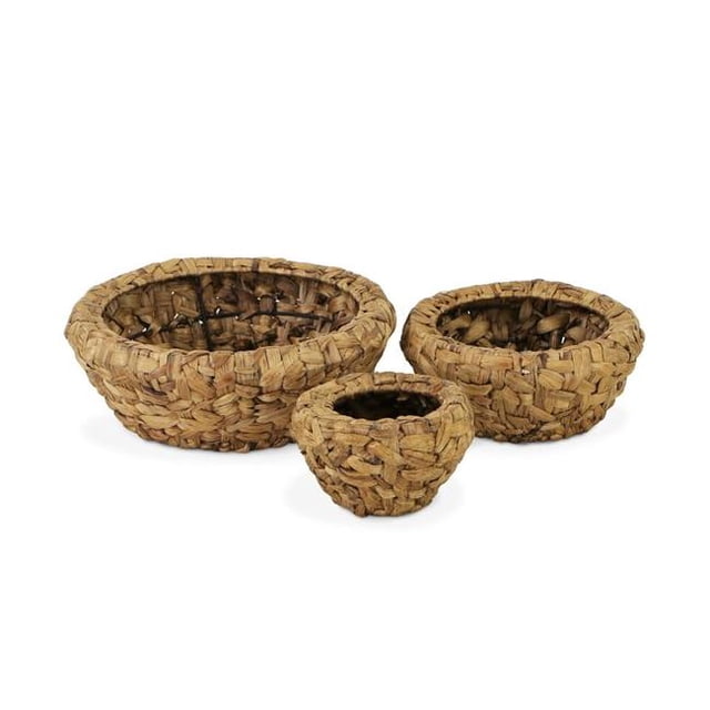 Cheungs UW-9740-3 Tapered Round Natural Fiber Baskets - Set of 3