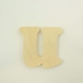 thumbnail image 2 of Package of 1, 6 Inch X 3/4" Thickness Baltic Birch Wood Letter u in The Goudy Heavy Font, Thick, Lower Case for Art & Craft Project, Made in USA, 2 of 4