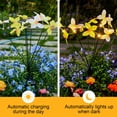 thumbnail image 5 of Rijanmt Easter Solar-powered Butterflys Ground Stake Light,Solar Garden Lights Waterproof Courtyard Decor,Solar Lights Butterfly Flower for Outdoor Garden Yard Patio Lawn 10pcs,27.6" H,Yellow, 5 of 6