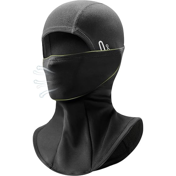 AoVoTo Balaclava Windproof Winter Face Mask Warm Fleece Ski Mask Men, Thermal Face Mask Winter Windproof Fleece Ski Motorcycle Black