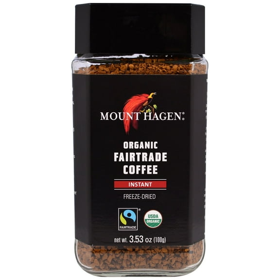 Mount Hagen, Organic Fairtrade Coffee, Instant, 3.53 oz (100 g) (pack of 6)